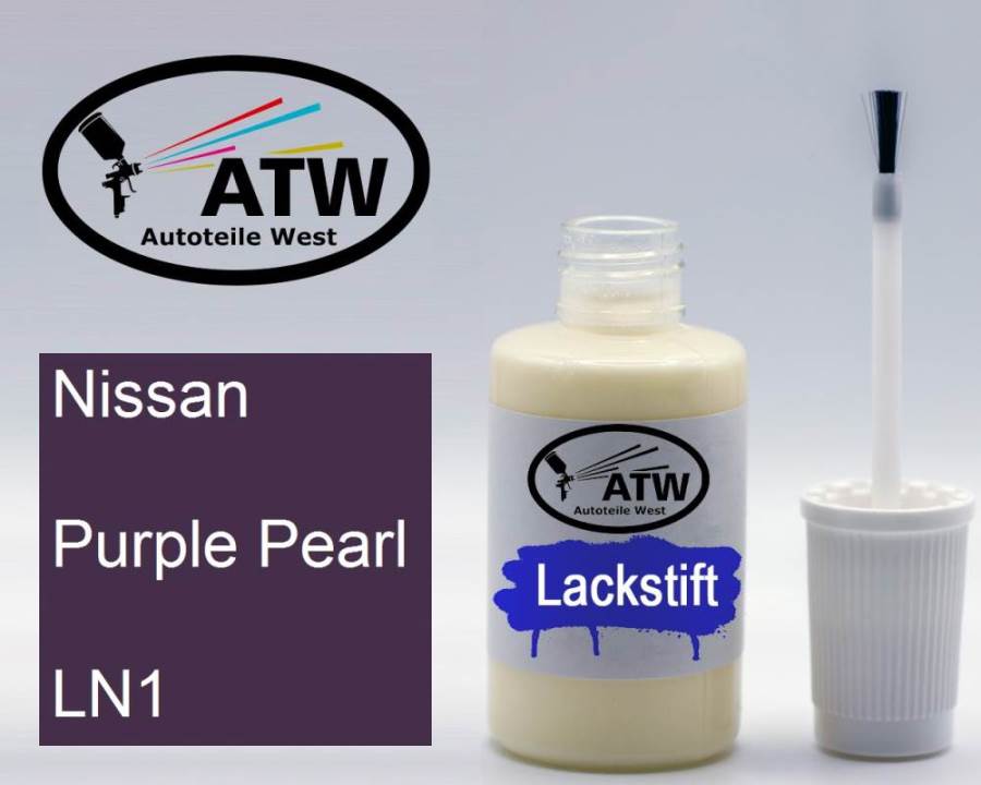 Nissan, Purple Pearl, LN1: 20ml Lackstift, von ATW Autoteile West.